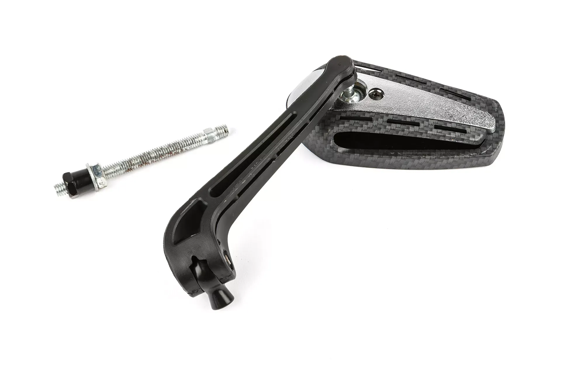 Spiegelformule Linkerkant D=8MM Matte Carbon/ Chroom