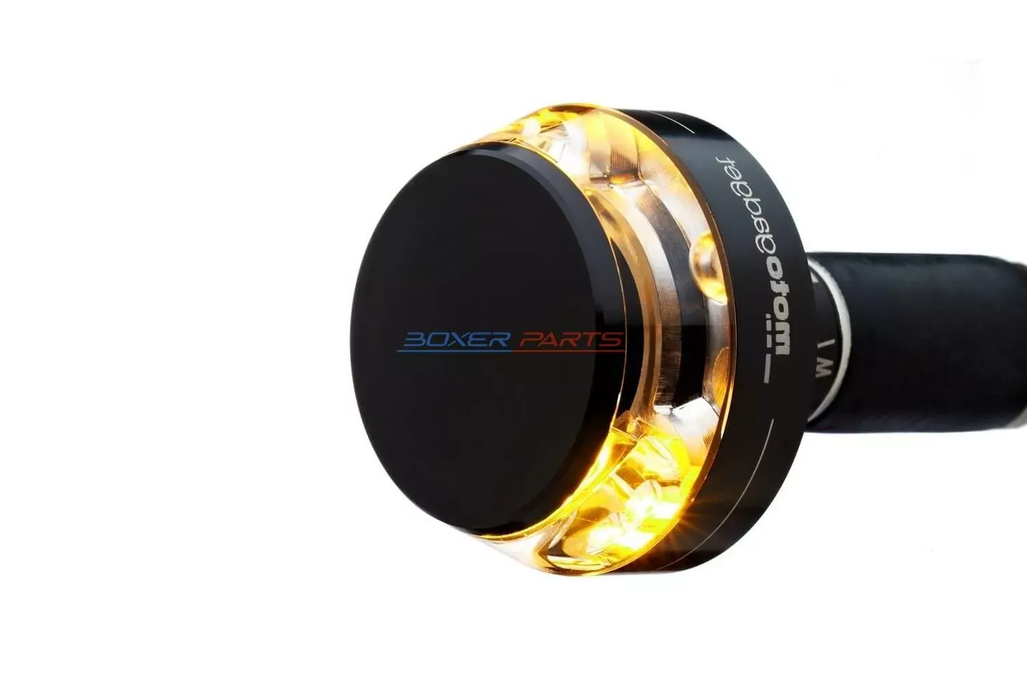 LED Richtingaanwijzer Stuuruiteinde zwart geanodiseerd