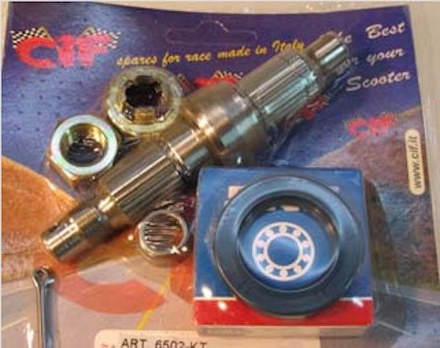 Achteras met lagers Piaggio NRG, NTT en Typhoon