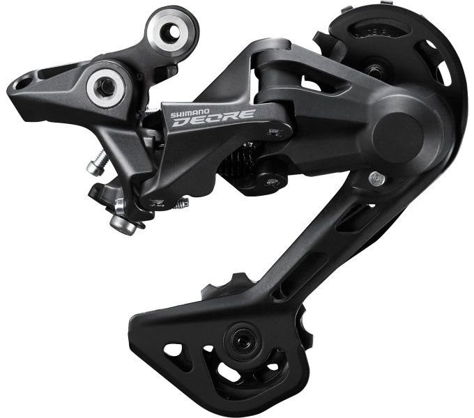 Achterderailleur 2 x 10/11 Speed Shimano Deore M4120 SGS Directe Montage Zwart