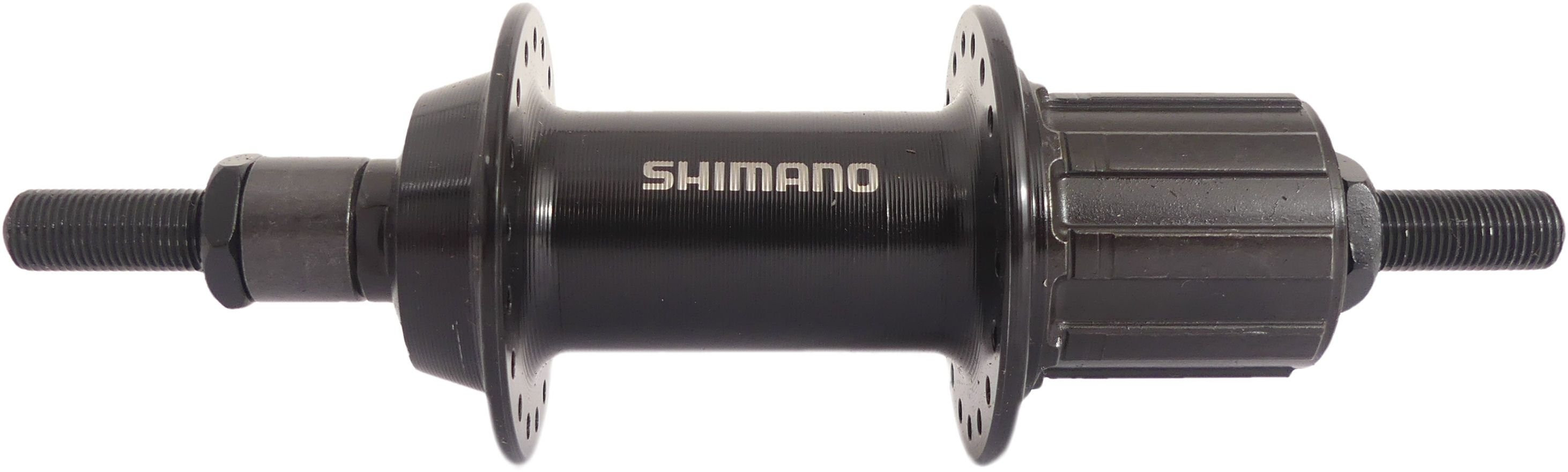 Achternaaf 7 Speed Shimano FH-TY500 36 Gaats Vaste as Zwart