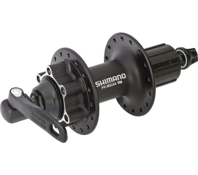 Achternaaf 8/9/10 Speed Shimano FH-M525 32 Gaats 6 Bouts Remschijfbevestiging Zwart