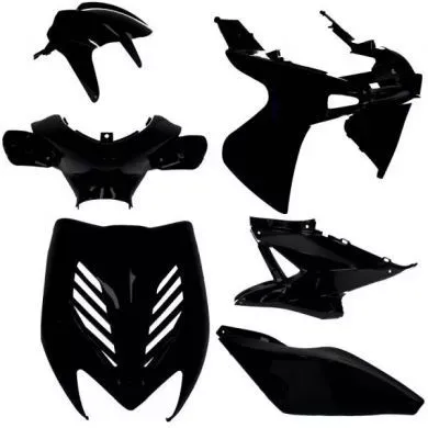 Aerox Kappenset - Mat-zwart (8 delig)