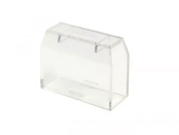 afdekkap zekeringhuis piaggio transparant (gebruikt voor zekeringhuis met 1 platte stekker)