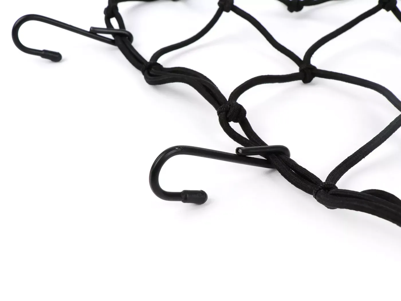 Bagagenet HS  Zwart, Elastisch, 40cm x 40cm, 6 bevestigingshaken