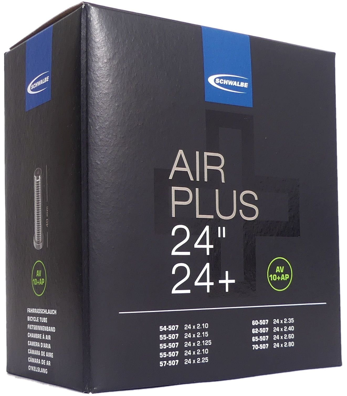 Binnenband Schwalbe AV10L-AP AIr Plus 54/70-507 IB AGV 40mm Ventiel