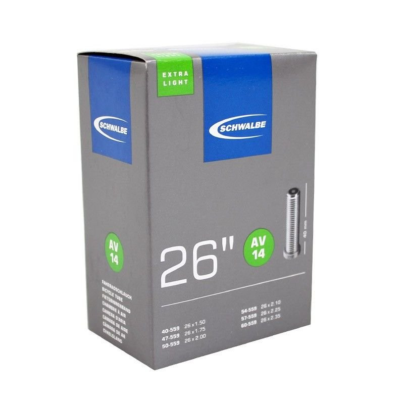 Binnenband Schwalbe AV14 Extra Light 26- 40/62-559 - 40mm Ventiel