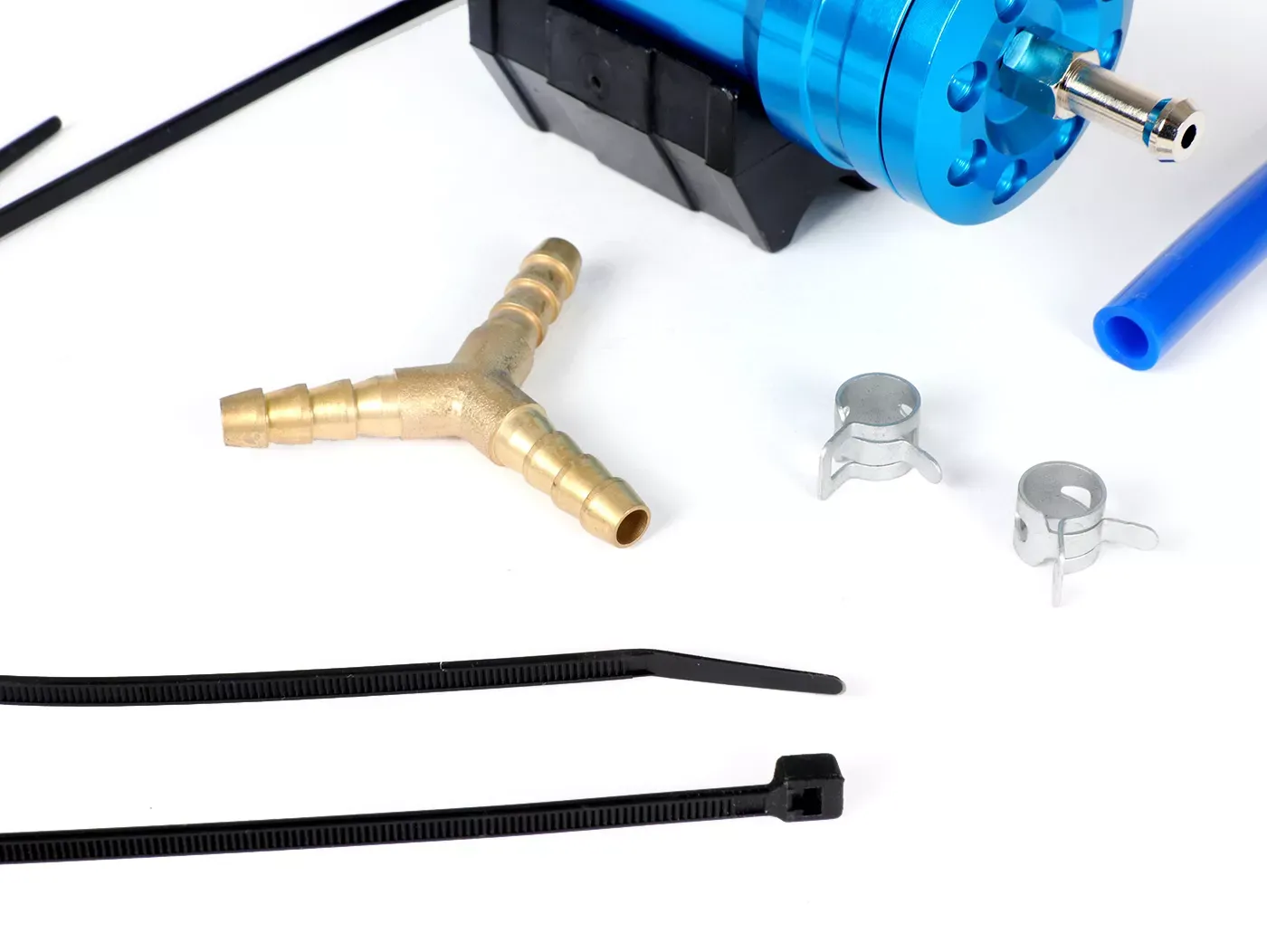 Brandstofcompensator Boostfles Polini CNC Blauw