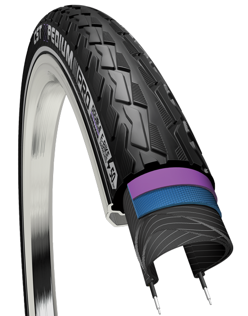 Buitenband CST E-Series Pro 28 x 1.60-40-622mm Zwart Met Reflectie