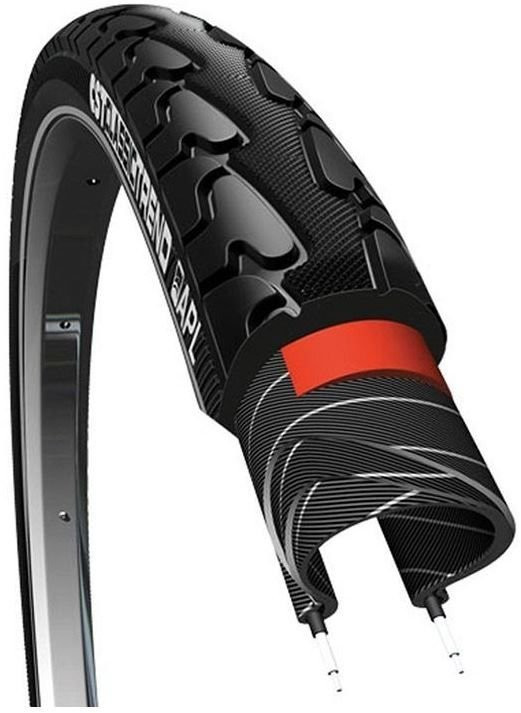 Buitenband CST Trend 28 x 1,40-37-622 mm Zwart Met Reflectie