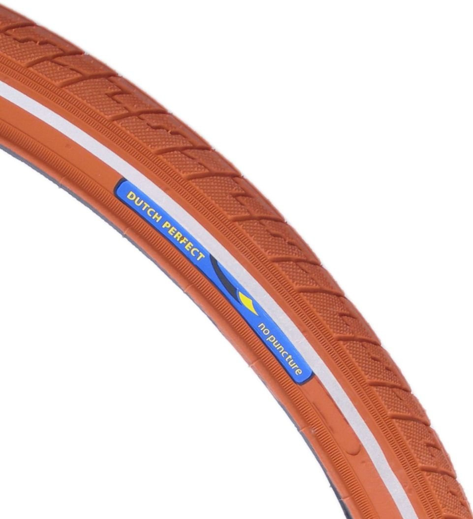 Buitenband Dutch Perfect 28 x 1.40-40-622mm Anti-lek Bruin Met Reflectie