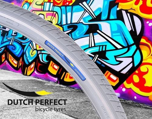 Buitenband Dutch Perfect 28 x 1.40-40-622mm Anti-Lek Grijs Met Reflectie