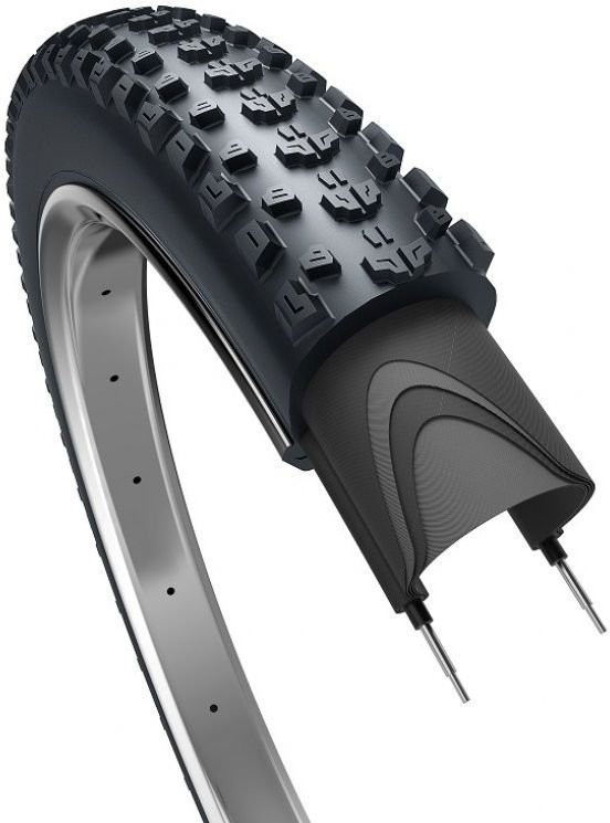 Buitenband Edge-Obor Jumping Hare 26 x 1.95- 50-559 Zwart