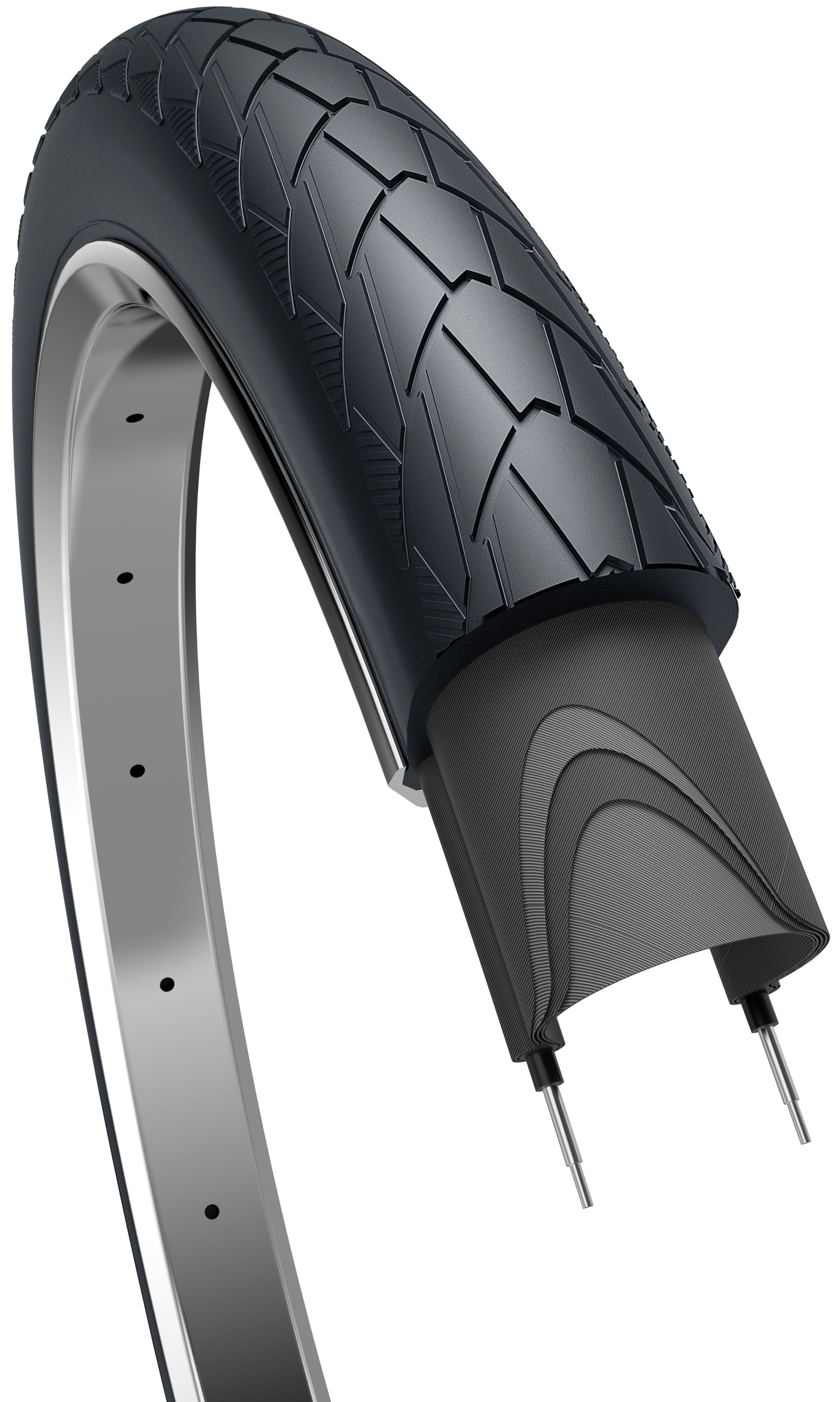 Buitenband Edge Mambo 28 x 2.00-50-622 mm Zwart Met Reflectie