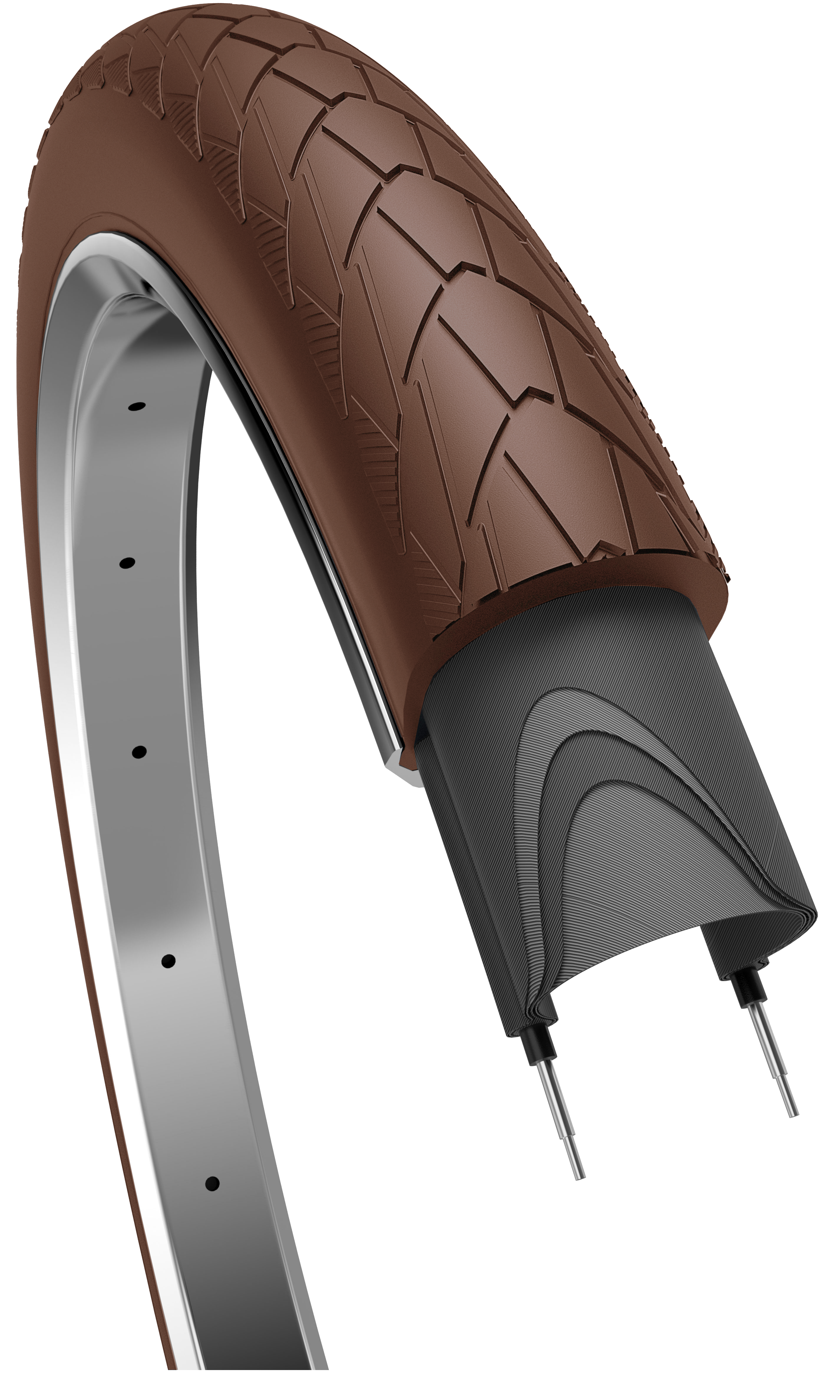 Buitenband Edge Mambo 28 x 2.00- 50-622 mm Donkerbruin Met Reflectie