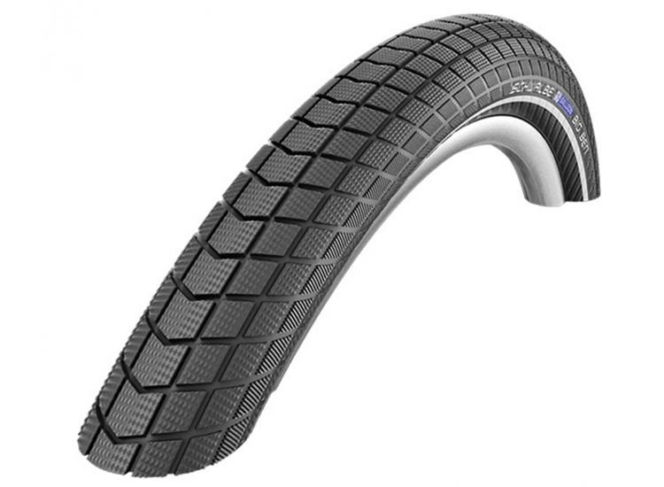 Buitenband Schwalbe Big Ben RaceGuard 20 x 2.15-55-406 mm Zwart Met Reflectie