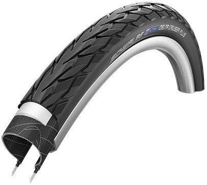 Buitenband Schwalbe Delta Cruiser Plus K-Guard 28 x 1.25-32-622 mm Zwart Met Reflectie