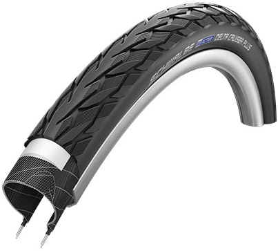 Buitenband Schwalbe Delta Cruiser Plus PunctureGuard 28 x 1.50- 40-622mm Zwart Met Reflectie