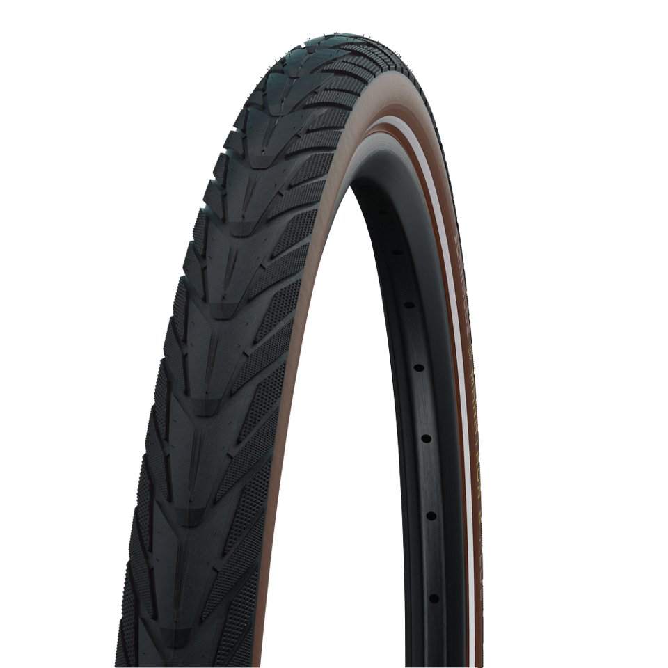 Buitenband Schwalbe Energizer Plus GreenGuard 28 x 1.75- 47-622 mm Zwart Bruin Met Reflectie