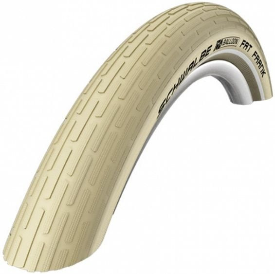 Buitenband Schwalbe Fat Frank K-Guard 28 x 2.00-50-622 mm Creme Met Reflectie