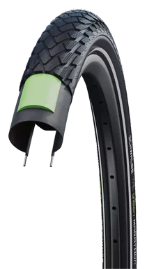 Buitenband Schwalbe Green Marathon Greenguard 20 x 1.50 -40-406mm Zwart Met Reflectie