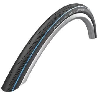 Buitenband Schwalbe Lugano 2 K-Guard 28 x 1.00- 25-622 mm Zwart Met Blauwe Strepen
