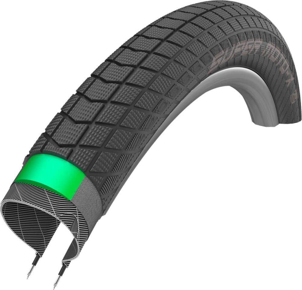Buitenband Schwalbe Super Moto-X DD GreenGuard 27.5 x 2.40-62-584 mm Zwart Met Reflectie