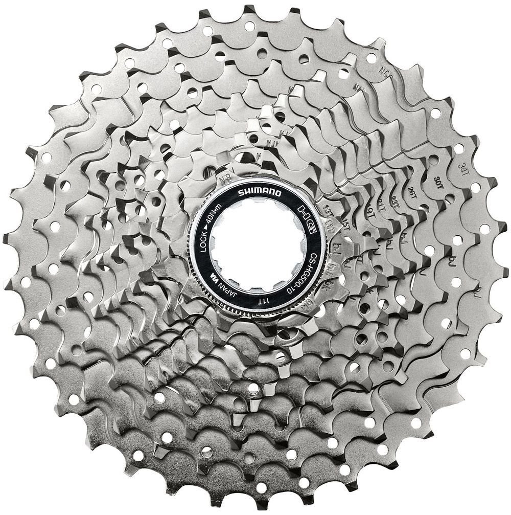 Cassette 10 Speed Shimano CS-HG500 12-28T Zilver (Werkplaatsverpakking)