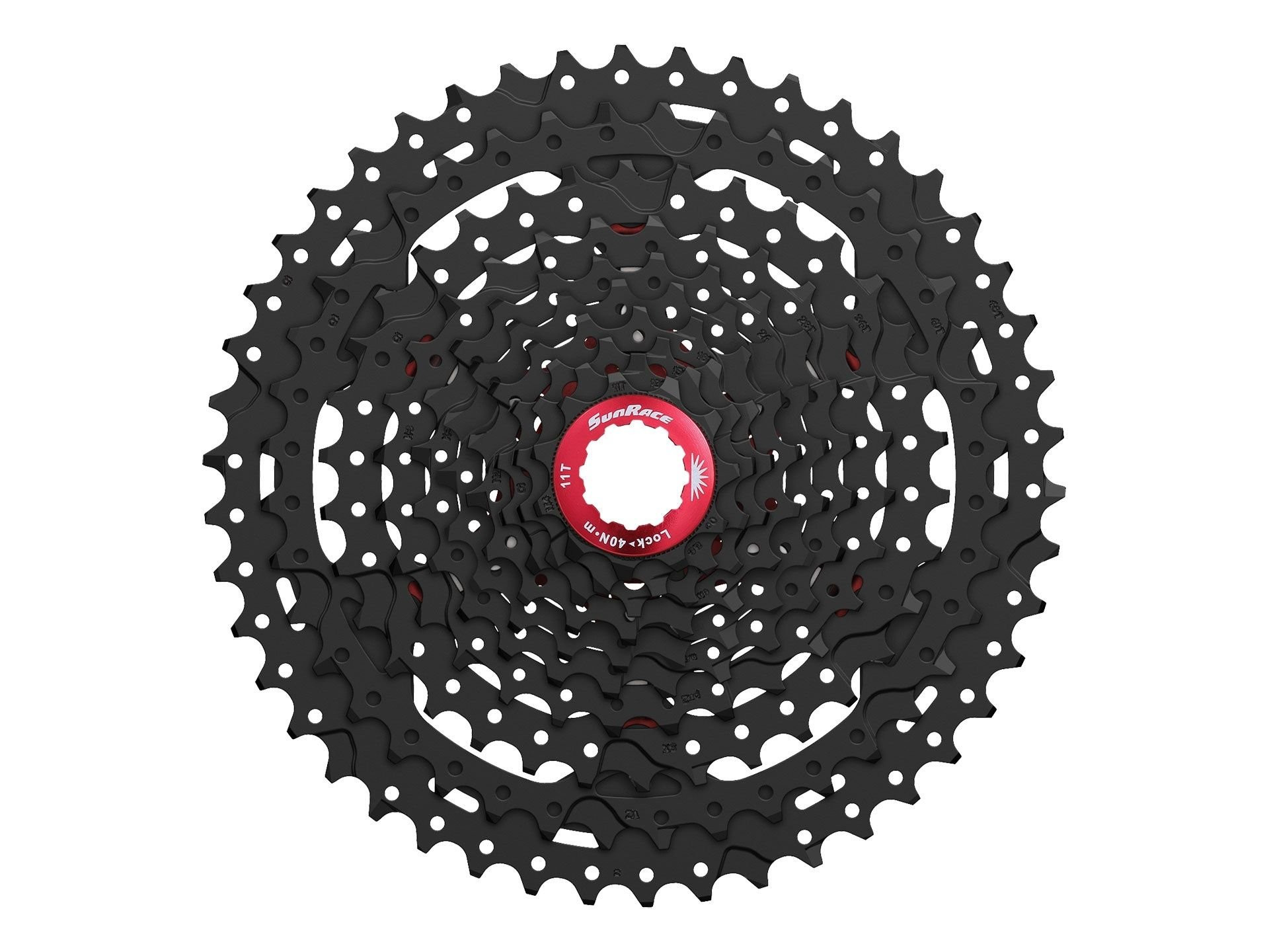 Cassette 10 Speed Sunrace CSMX3 11-42T Zwart
