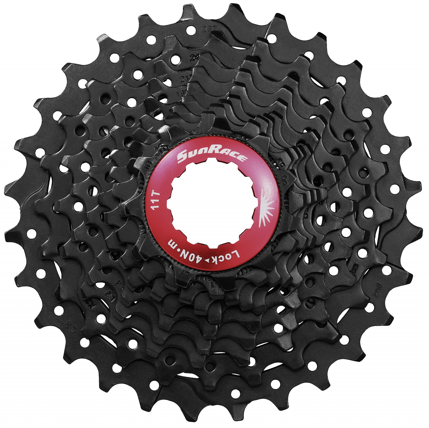 Cassette 10 Speed Sunrace CSRX0 11-28T Zwart