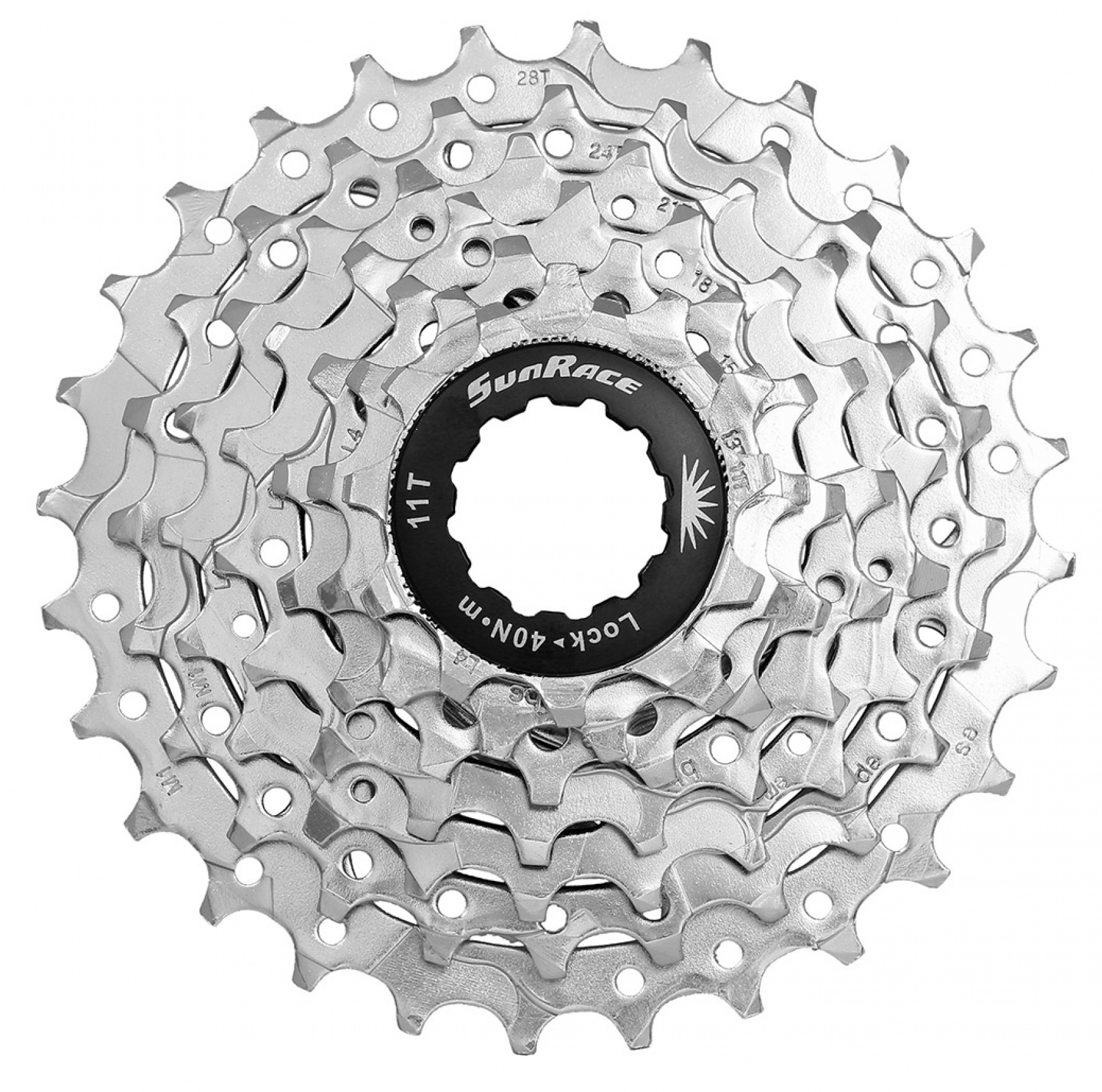 Cassette 7 Speed Sunrace CSM63 12-28T Nikkel
