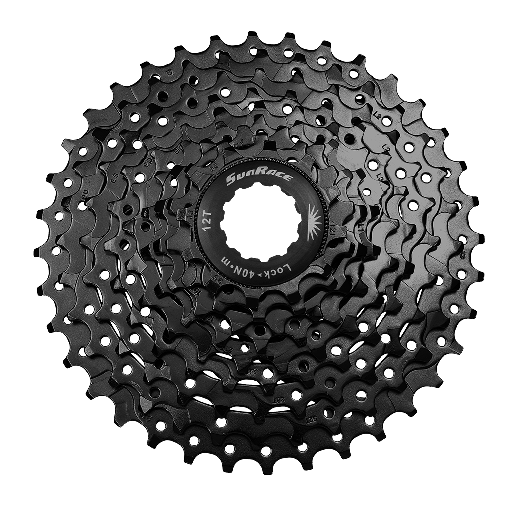Cassette 9 Speed Sunrace CSM98 11-36T Zwart