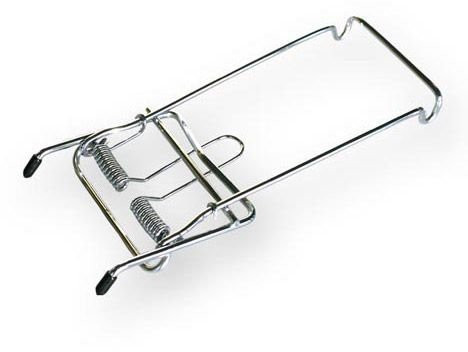 Clip-on Bagagedrager Steco Met Veer Zilver