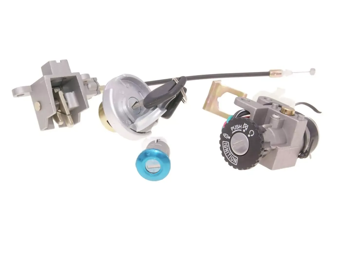 Contactslot Peugeot V-clic en Baotian BT49QT-9