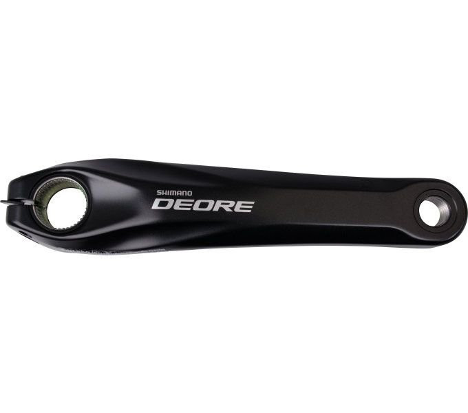 Crankarm Links Shimano FC-M610 175 mm Zwart