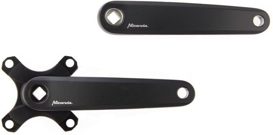 Crankset Miranda Delta BCD 104 Gates 170mm Mat Zwart