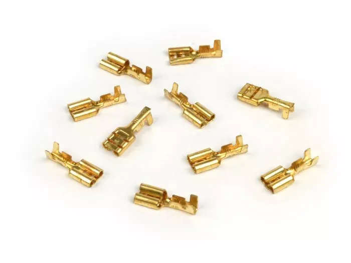 Krimpklem Mannelijke Spade Connector 4,8 mm ø=0,5 1,0 mm²din 46343 10 Stuks