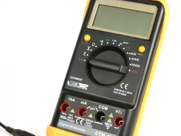 Digitale Multimeter ctm 43 big 2v 600v Met Rubberen Holster Akoestische Doorgangstester en Hold Functie