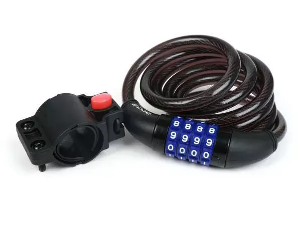 Fietsslot Edge Kabel 10mm  150cm, Cijfercode