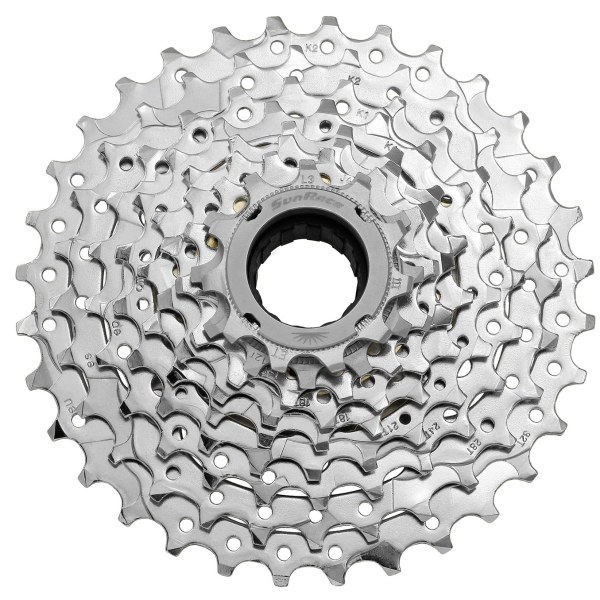 Freewheel 9 Speed Sunrace MFEX9 11-32T Verchroomd
