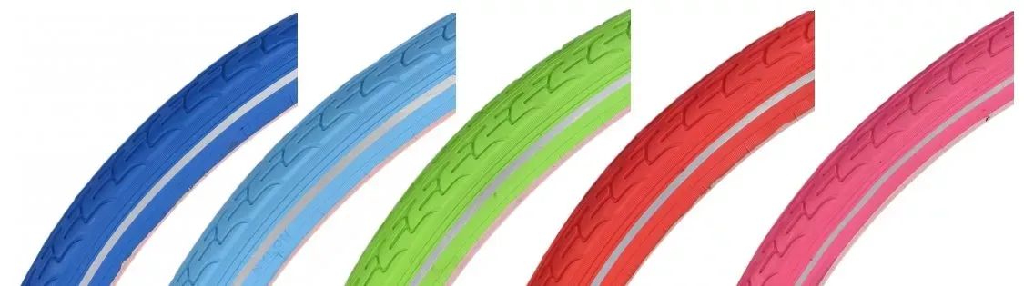 Gekleurde Fietsband - Roze