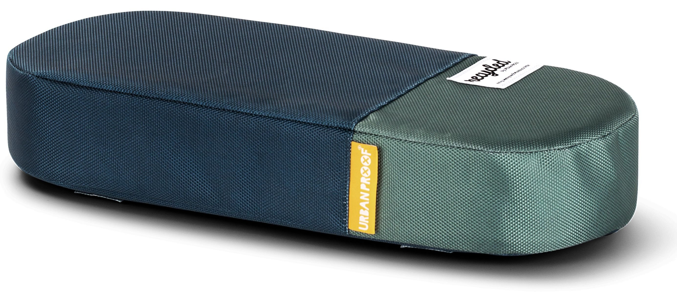 Gerecylede Bagagedragerkussen Urban Proof 37,5 x 17 x 7 cm Blauw Groen