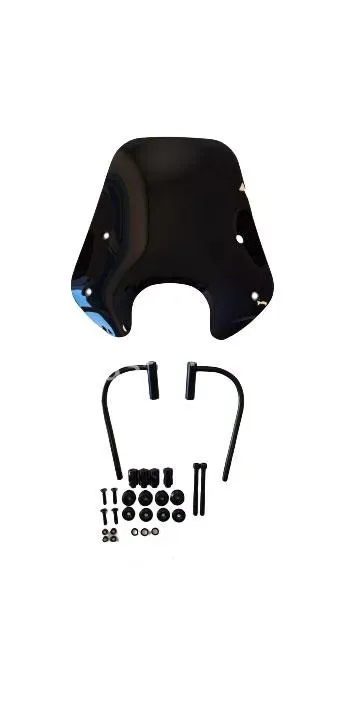 Laag windscherm Piaggio Zip 2000 - Glans Zwart