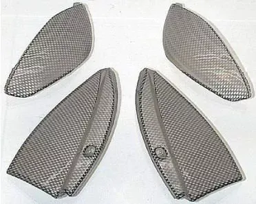 glazen set peugeot vivacity voor en achter carbon