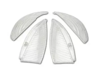 glazen set peugeot vivacity voor en achter kleur wit