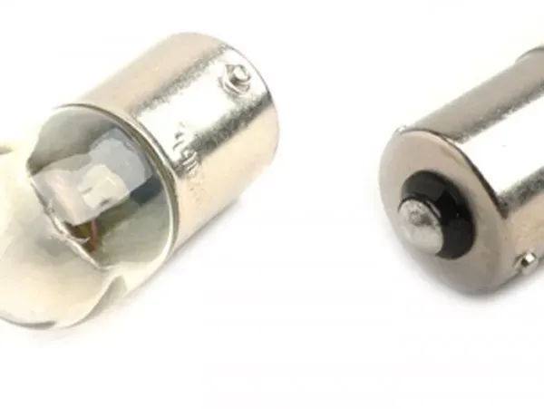 Gloeilamp Ba15s (Rechte Pinnen) 12v 10w Set Van 2 Wit