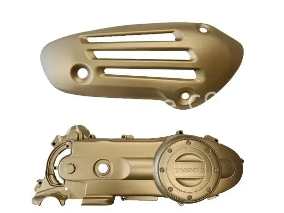 Carterdeksel + Hitteschild Vespa Primavera/Sprint - Mat goud