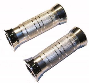 Handvatset - Chroom met ringen