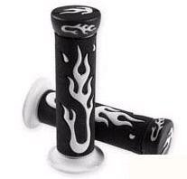 Handvatset Flame - Custom zwart wit