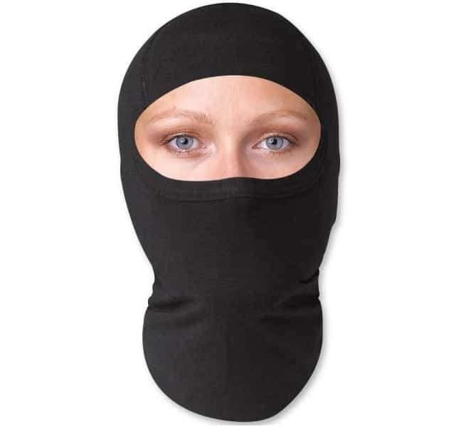 Helmmuts zwart - katoen